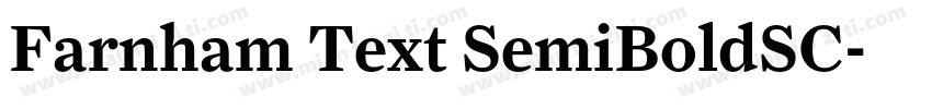 Farnham Text SemiBoldSC字体转换